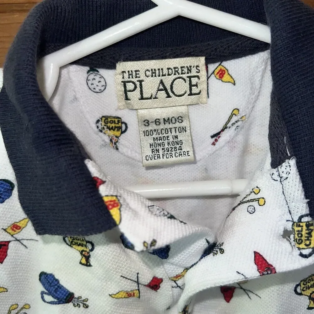 The Children’s Place Golf Print Polo 3-6 Months